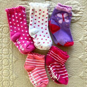 5prs. Girls 18-36mo. Socks, free w/ purchase as long as under weight limit